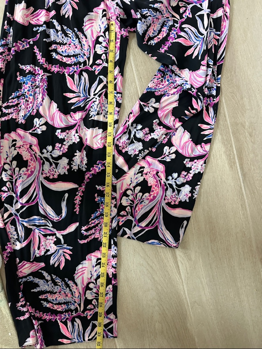 Lily Pulitzer Black Floral Maxi Dress with Pink & Purple Print - Picture 4 of 4